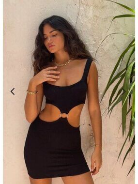 Vanessa Mooney | Vivian Mini Dress – Black (Size M)